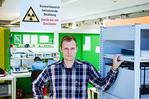 Working in the calibration lab